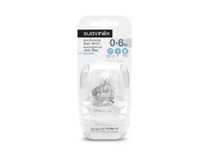 Pack x2 Tetinas Anatómicas de Silicona Flujo S 0-6M