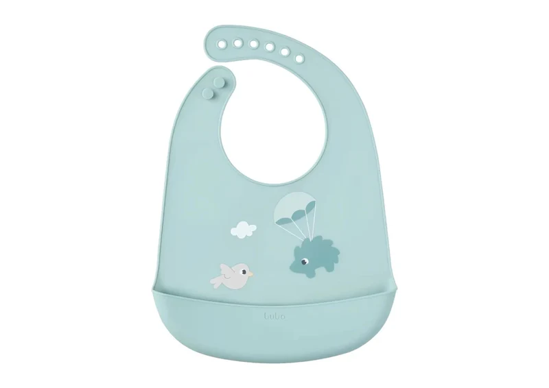 Babero de Silicona Cloudy Verde - Buba