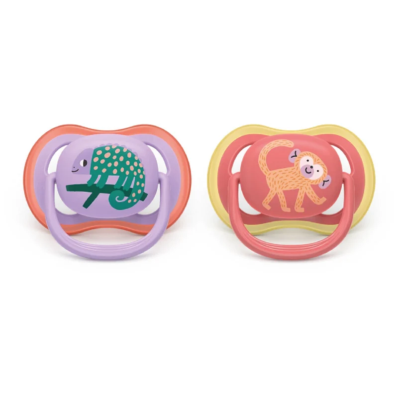 Philips Avent 2 Chupetes UltraAir +18m deco niña