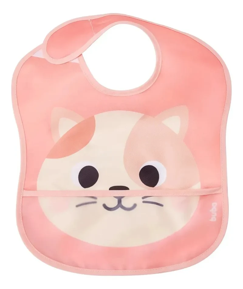 Babero Impermeable con Bolsillo Bubba - Gatita