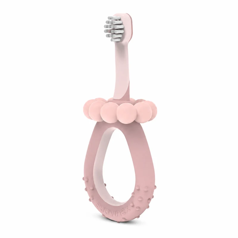 Cepillo de Dientes Baby 0-2A Suavinex Con Tope - Rosa