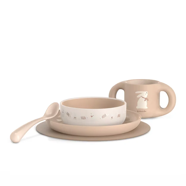Vajilla de aprendizaje Wonder - Beige Suavinex