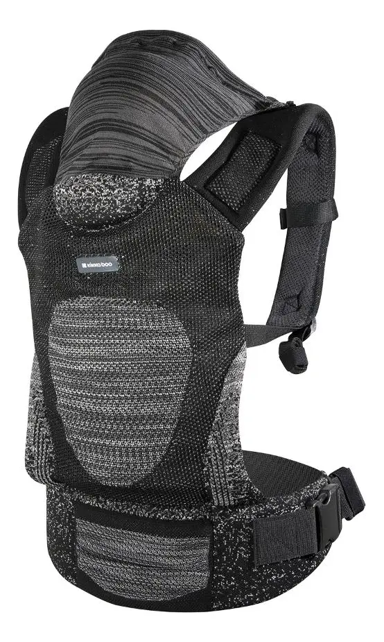 Mochila Ergonómica Kikkaboo Hoody - Negro