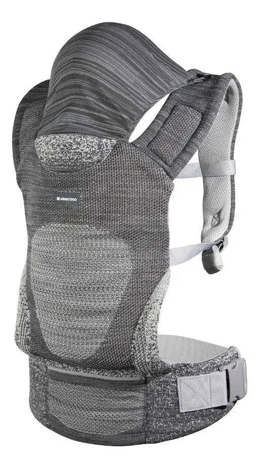 Mochila Ergonómica Kikkaboo Hoody - Gris