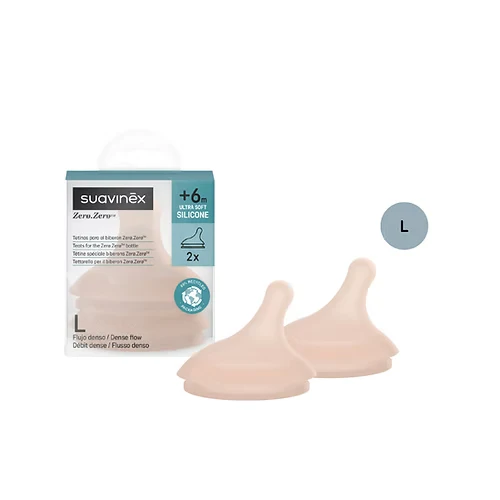 Set x 2 Tetinas Zero Suavinex - Talle 6+ meses Flujo L