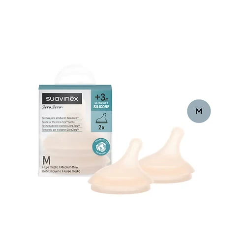 Set x 2 Tetinas Zero Suavinex - Talle 3+ meses Flujo M