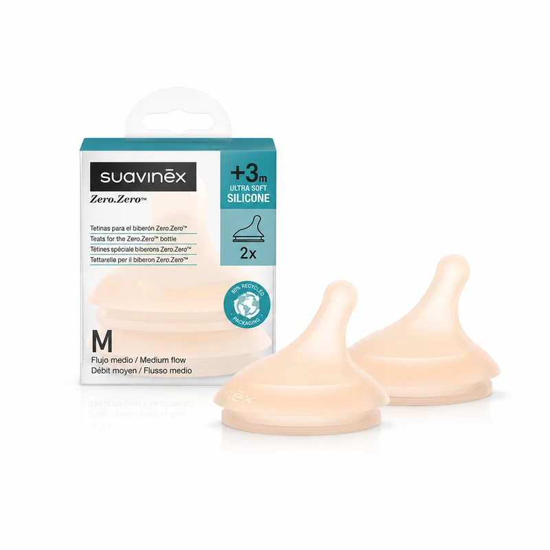 Set x 2 Tetinas Zero Suavinex - Talle 3+ meses Flujo M