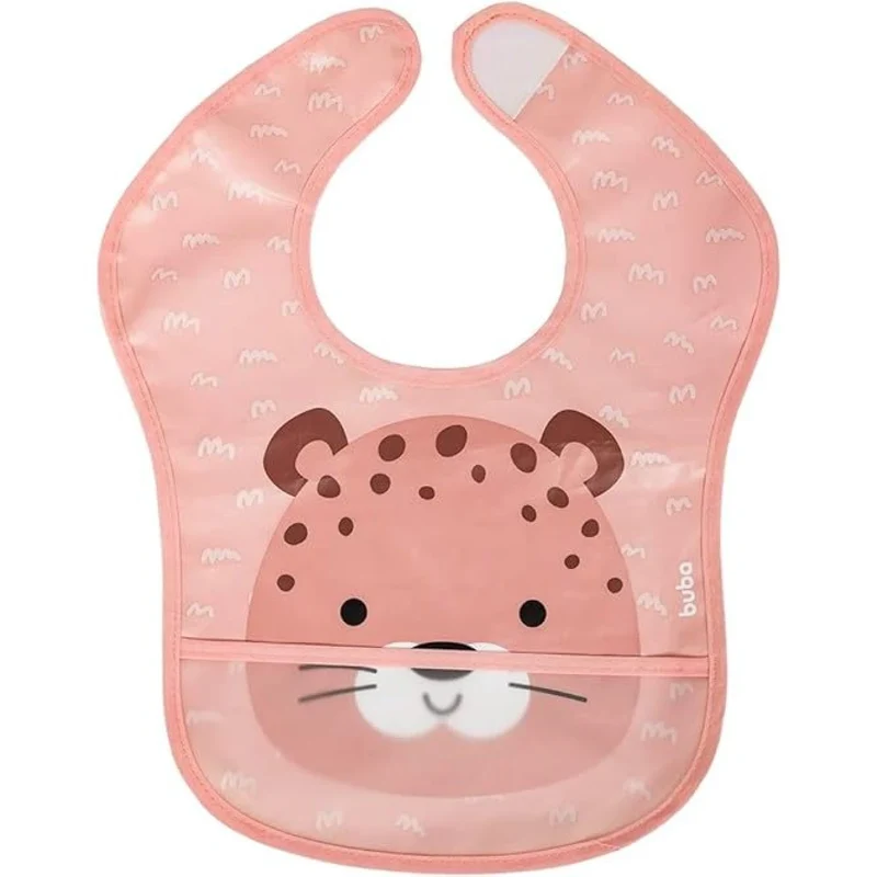 Babero Impermeable con Bolsillo y Velcro Buba - Gatita