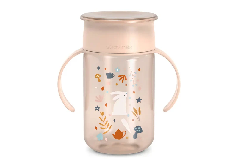 Vaso 360 Suavinex 340ml +12M - Conejo Rosa