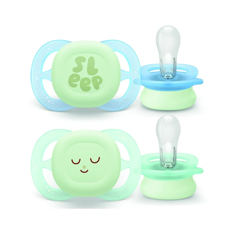 Philips Avent Chupetes Ultra Start 0-2m niño 2 uds - nocturno