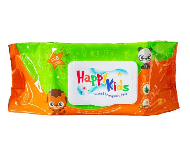 HAPPY KIDS TOALLAS HUMEDAS x150unid