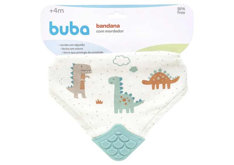 Babero Bandana con Mordillo BUBA - Dino
