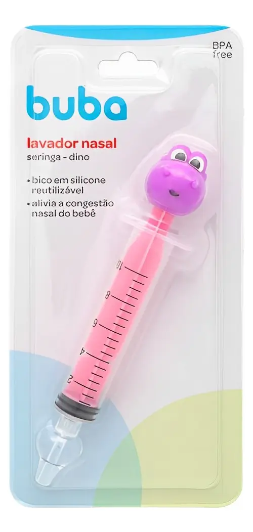 Jeringa Lavado Nasal BUBA - Dino Rosa