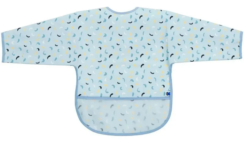 Babero con Mangas Impermeable Kikkaboo - Chispas Celeste
