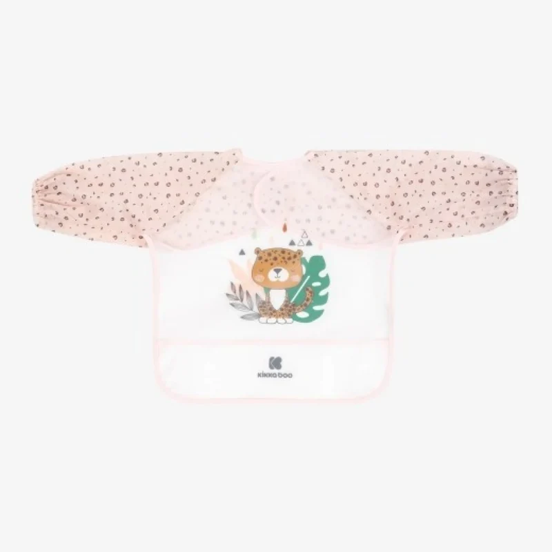 Babero con Mangas Impermeable Kikkaboo - Savanna Rosa