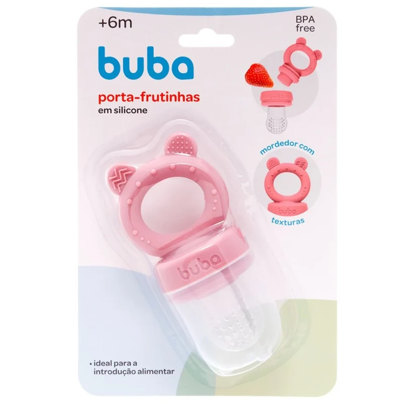 Chupete Alimentador con Mordillo Buba - Rosado