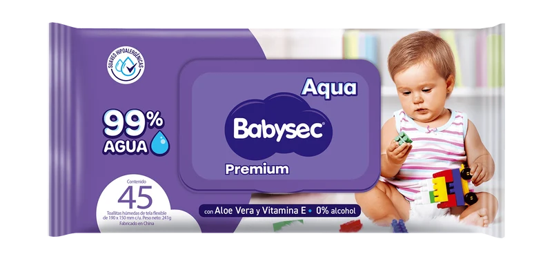 BABYSEC PREMIUM TOALLAS HUMEDAS x45unid