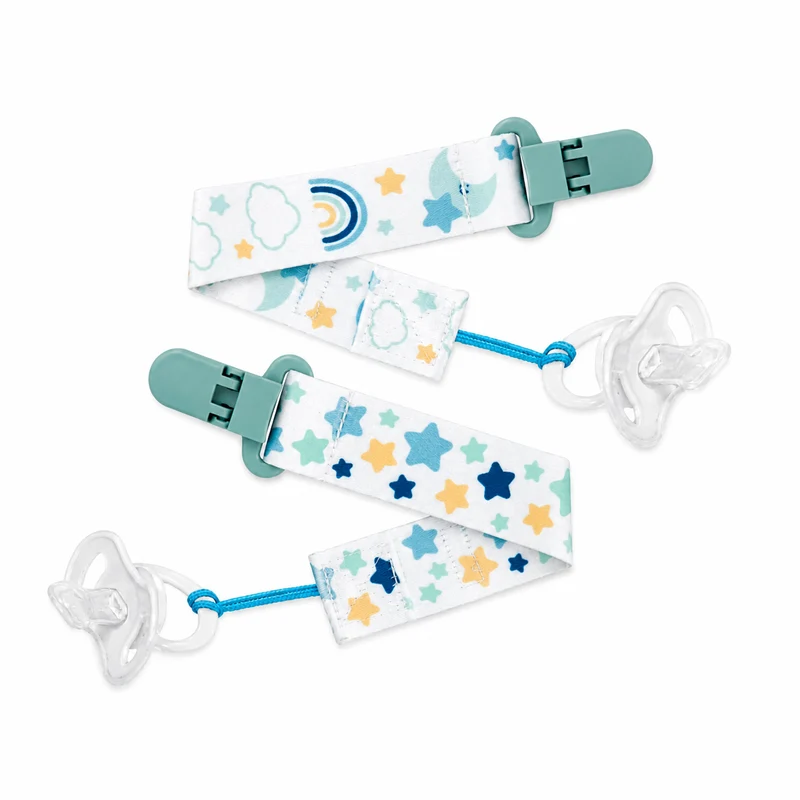 Prendedor Chupete BUBA 2 unidades- Estrella Celeste