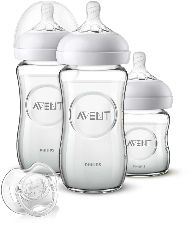 Philips Avent Set regalo Natural cristal (3 biberones y 1 chupete)
