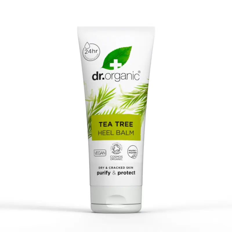 Dr.Organic Bálsamo Para Talones Agrietados Arbol De Té, 100 ml