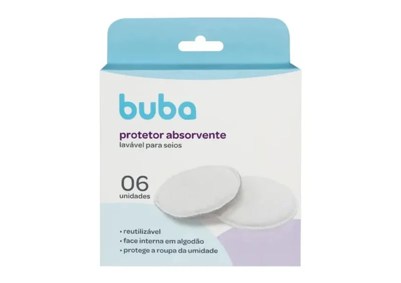 Protectores Mamarios Reutilizables Lactancia 6 unidades Buba
