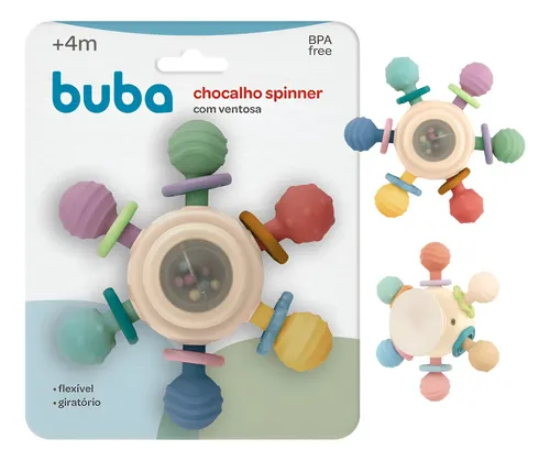 Juguete Mordillo Spinner Montessori con Ventosa