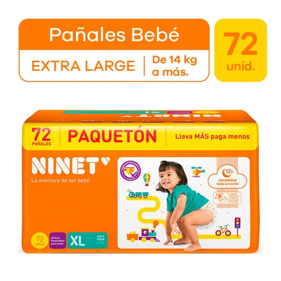 NINET PACKETON TALLA XL x72unid