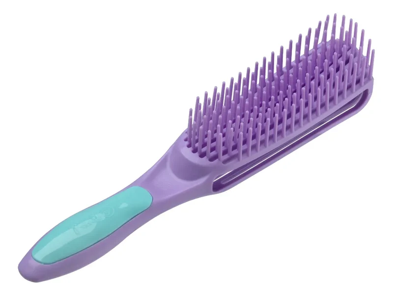 Cepillo Para Cabello Rizado Desenredante Dompel Caracol Lila