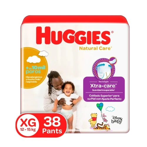 HUGGIES NATURAL CARE PANTS XG x38unid