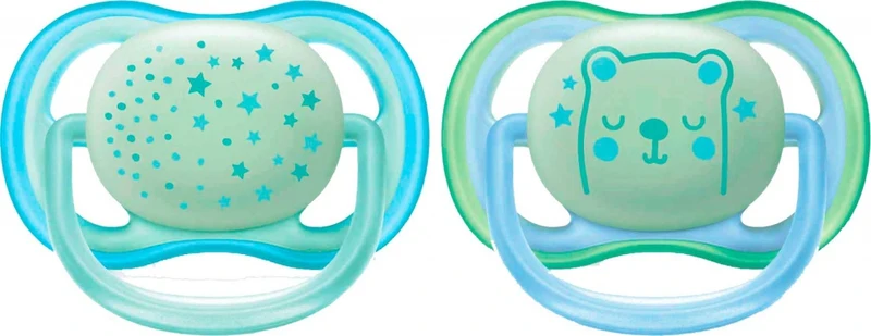 Philips Avent chupetes Ultra Air nocturno 0 a 6 meses niño 2 uds