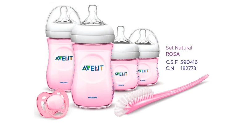 Philips Avent Set recién nacido natural rosa
