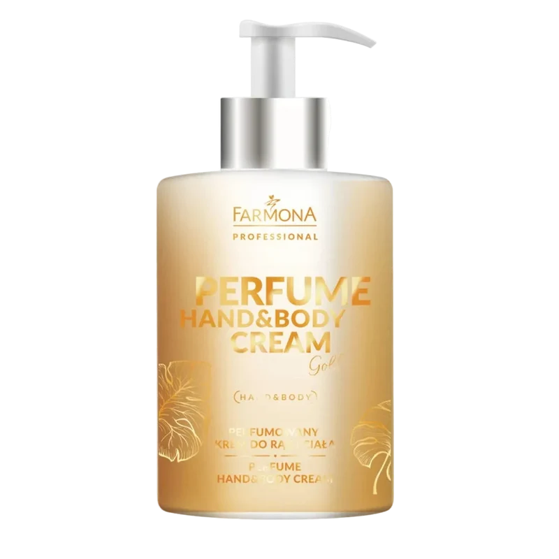 Crema perfumada con partículas de oro para manos, 300 ml