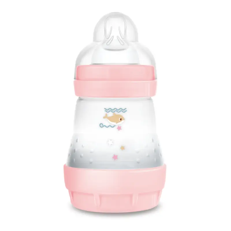 Mam Baby Biberón Easy Start Anticólico Rosa Brillante, 160Ml
