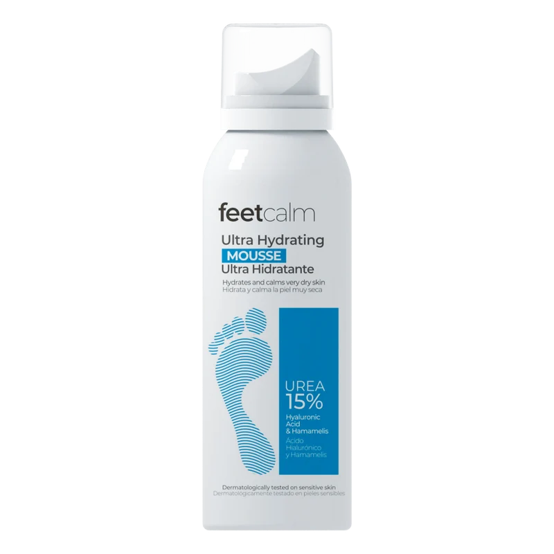 Mousse ultra hidratante para pies y piernas 15% urea