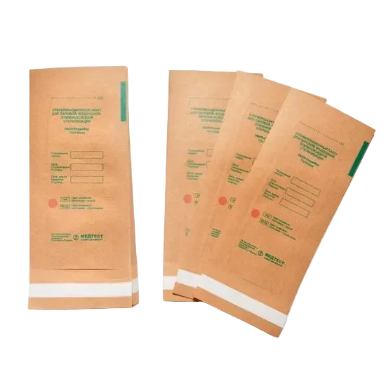 Bolsas autoadhesivas de papel Kraft 75*150 mm, 100 uds
