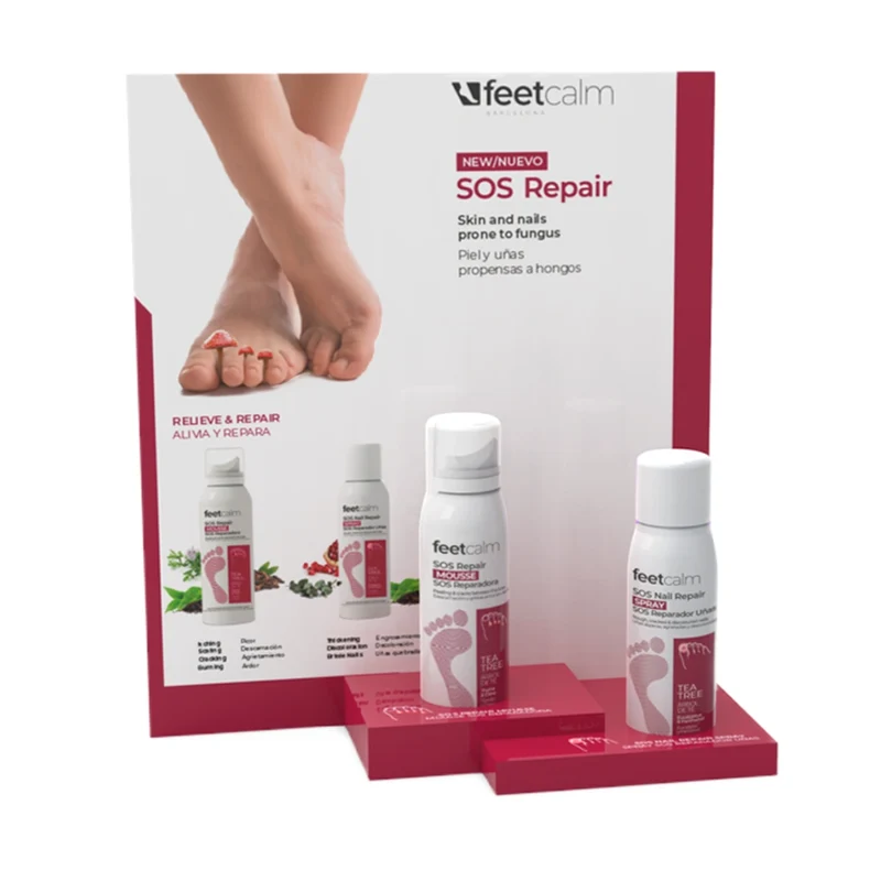 Pack Promo SOS Repair antifúngico + Material de venta, 24 uds.