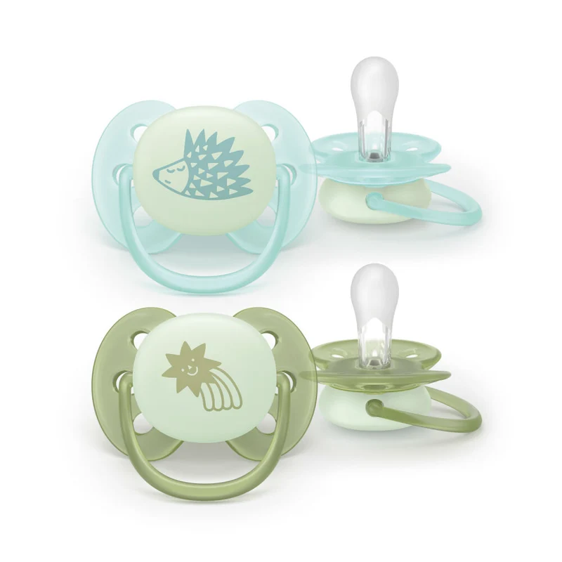 Philips Avent Chupetes Ultra Soft nocturnos 0-6 m niño 2 uds