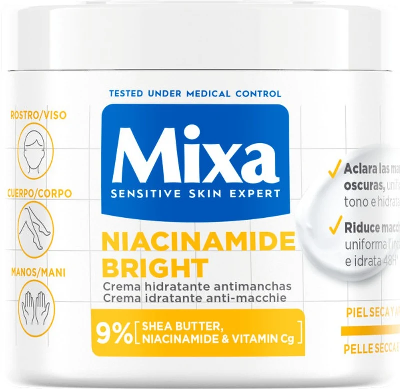 Mixa Niacinamide Bright Crema Hidratante Antimanchas 400 ml