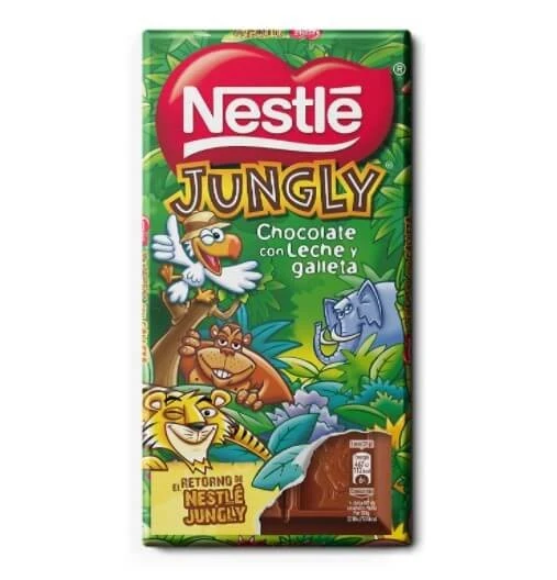 Nestlé Jungly Chocolate con Leche y Galleta 90g