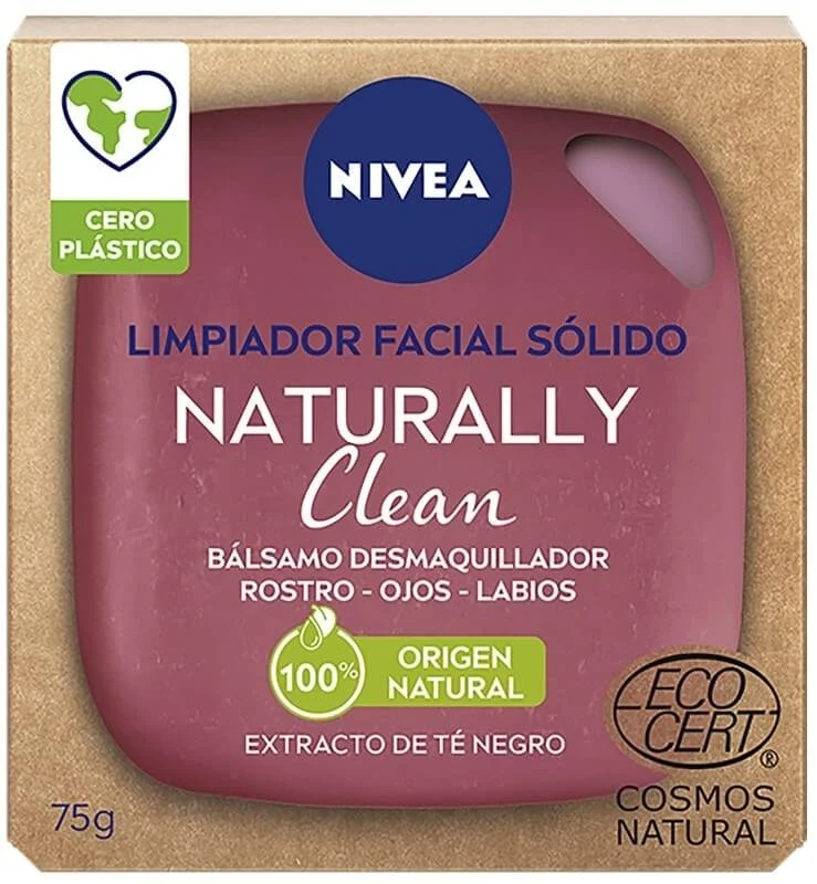 NIVEA Naturally Clean Bálsamo Desmaquillador Sólido 75g