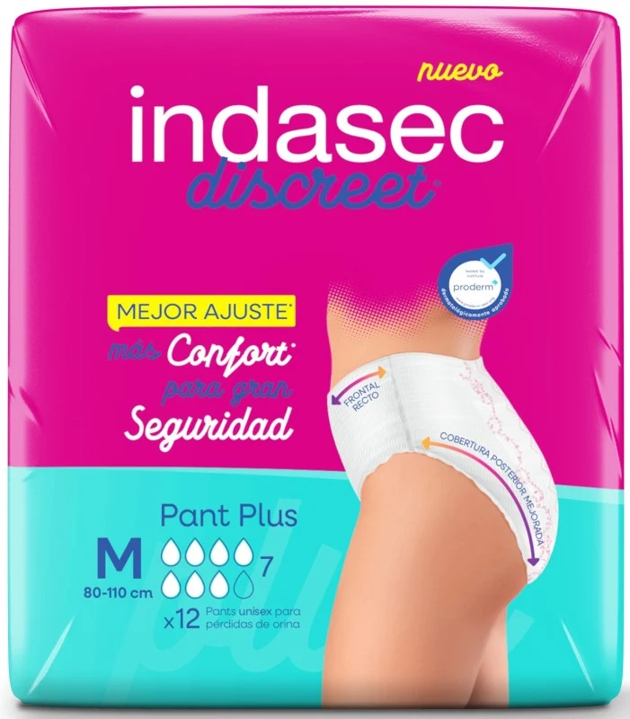 Indasec Discreet Pant Plus Talla M 12U