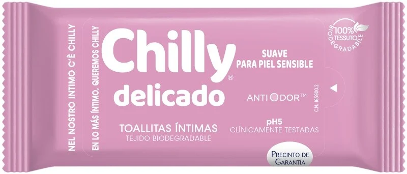 CHILLY Toallitas Intimas Delicado 12 Unidades