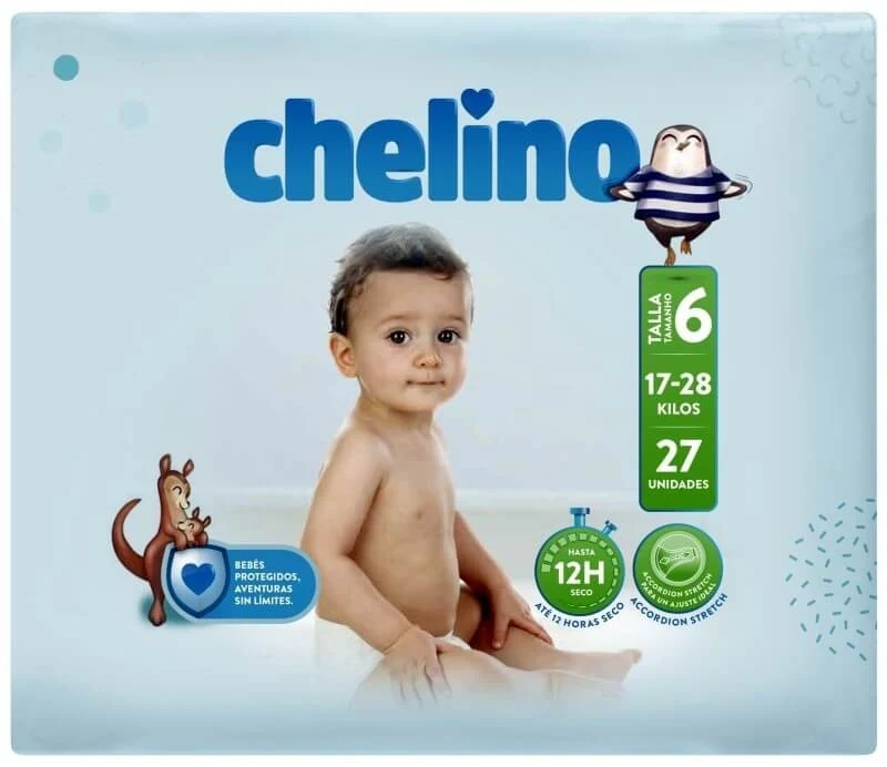 Chelino Pañales Infantiles Talla 6 (17-28 kg) 27U