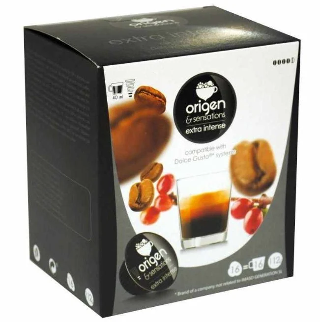 Origen & Sensations Cápsulas de Café Extra Intense 16 Cápsulas