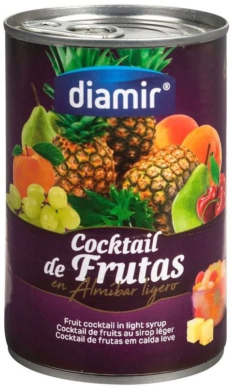 Diamir Cocktail de Frutas en Almíbar Ligero 500G