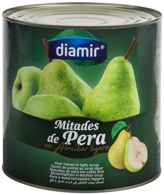 Diamir Mitades de Pera en Almíbar Ligero 1 Kg