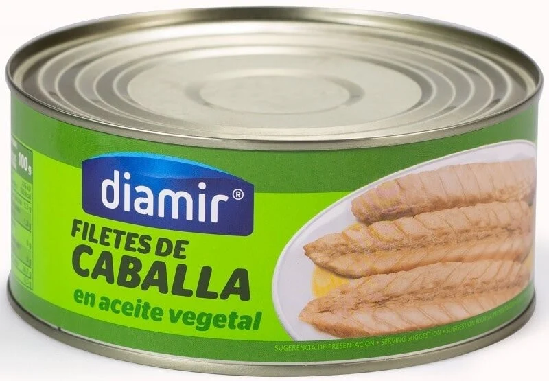 Diamir Filetes de Caballa en Aceite Vegetal RO-900