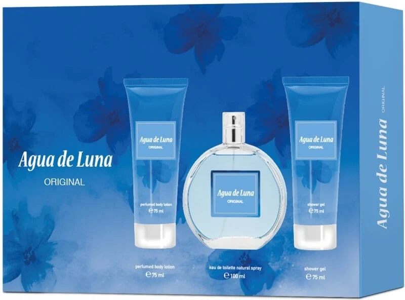 Agua de Luna Original Estuche de Perfume 100 ml + 75 ml + 75 ml