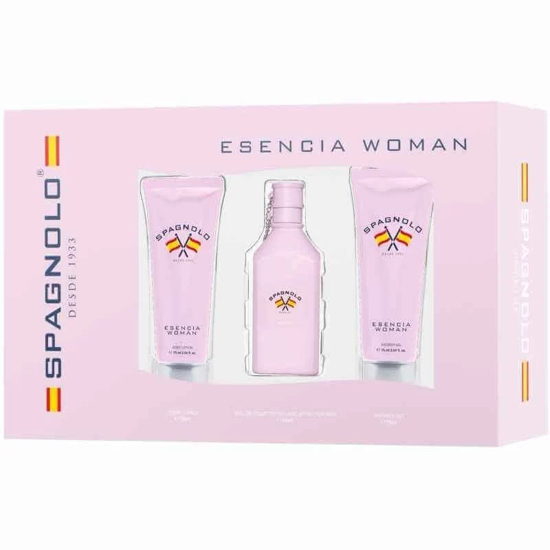 Spagnolo Estuche Esencia Woman Vapo 75 Ml + Gel De Baño 75 Ml + Body Lotion 75 Ml