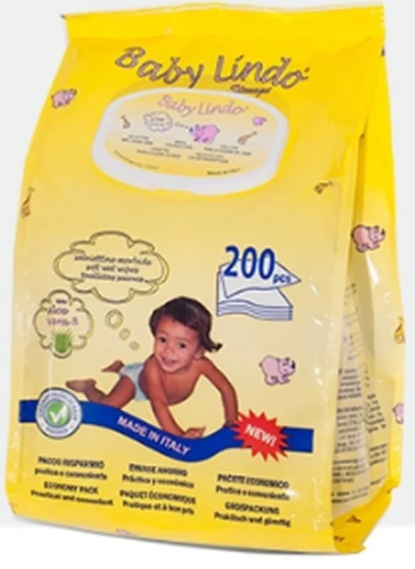 Baby Lindo Toallitas Húmedas 200 U – Suavidad y Cuidado para la Piel de tu Bebé